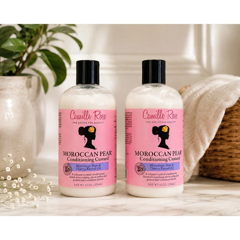 Camille Rose Moroccan Pear Conditioning Custard 12 oz Bundle of 2
